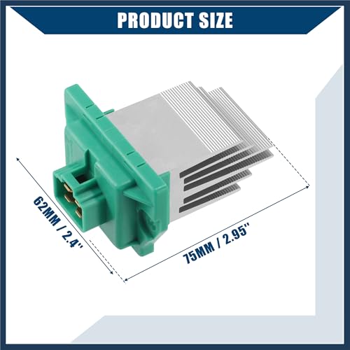 Image of No.972351U000 HVAC Blower Motor Resistor W /AUTO for Kia Soul 2010-2017 for Hyundai Sonata 2011-2017 / Inner /Durable Metal / 1 Pcs /Silver Tone Stylish Design