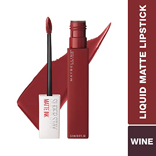 Image of Maybelline New York Super Stay Matte Ink Liquid Lipstick, Voyager + Hypercurl Mini Mascara | Liquid Lipstick | Volumizing Mascara.