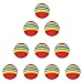 kowaku 10Pcs Rainbow Foam Sponge Ball, Indoor Practice Golf Balls Training Ball Golf Equipment, 42mm