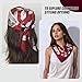 Seawhisper Red Silk Neck Scarf for Women Tie Satin Head Hair Scarves Bandana Square Headscarf Fashion Lightweight Dressy Bufandas de Mujer Elegantes