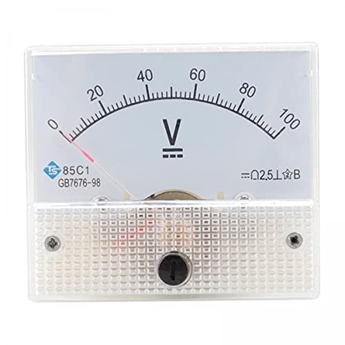2x85C1 Analog Panel Meter Voltmeter DC Volt Voltage Meter Gauge DC 0-100V-image-7