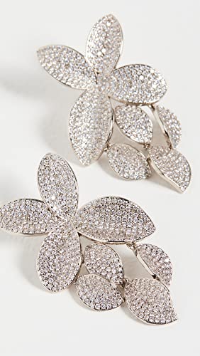 SHASHI Women's Pave Flower Drop Earrings2