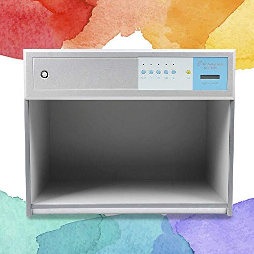 Color Matching Cabinet, 4-Light Source Color Assessment Box for Textiles