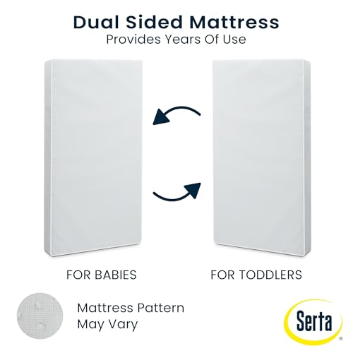 Delta Children A41109-1101-NO Serta Perfect Slumber Dual Sided Crib And Toddler Mattress - Waterproof thumb #6