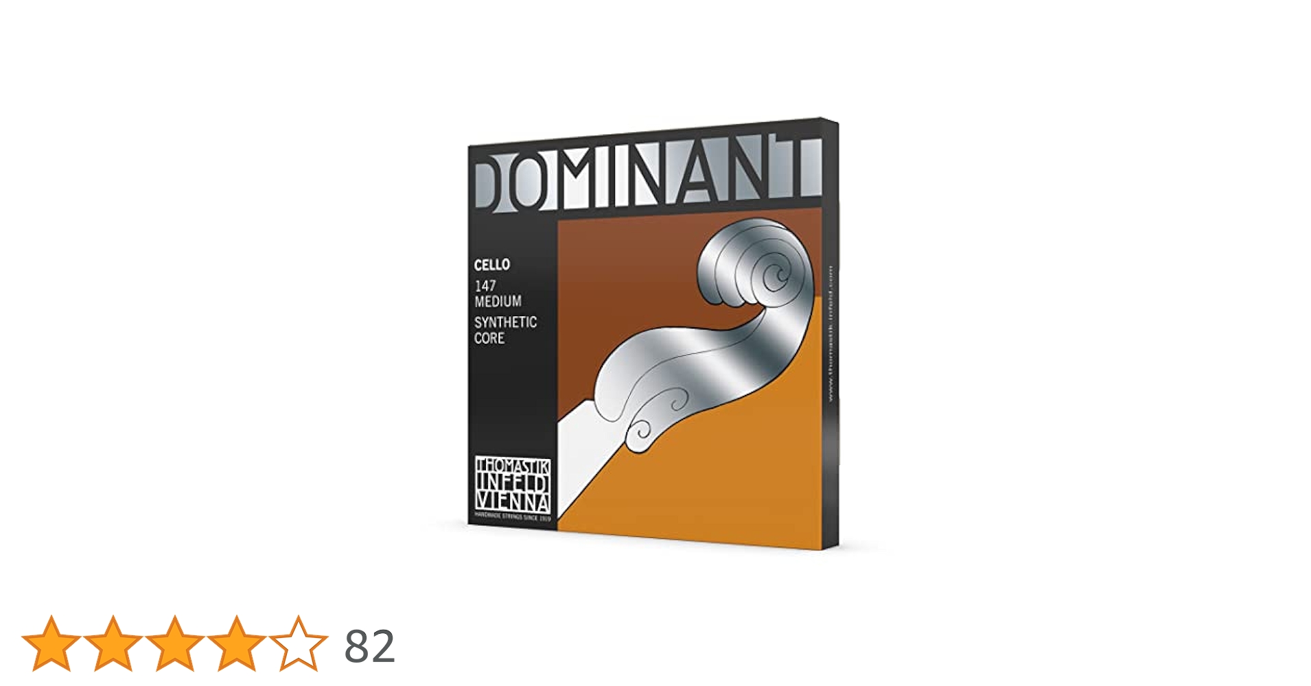 DOMINANT ドミナント　チェロ弦セット 4本　美品 Amazon.co.jp: THOMASTIK Dominant ドミナント 1/8バイオリン弦
