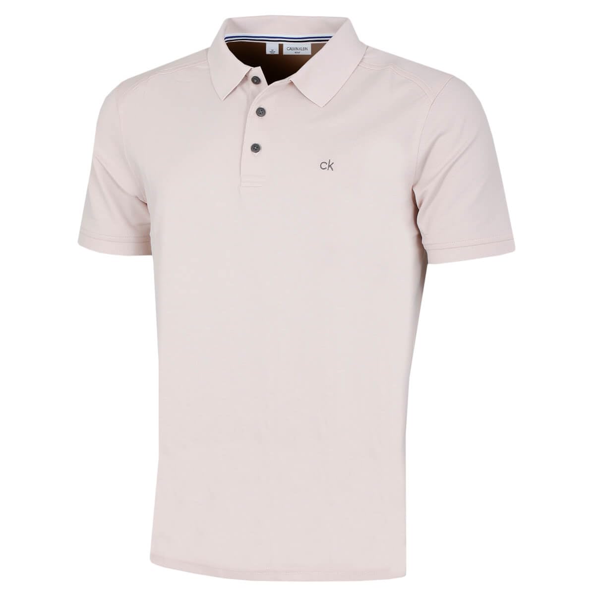 Calvin Klein Mens Campus Polo Shirt - Stone - XXXL