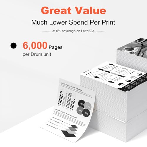 Image of v4ink DR920 Compatible Drum Unit Replacement for Brother DR-920 TN920XL TN920 TN-920 XL Toner Cartridge for Use in Printer HL-L6210DW DCP-L5510DN HL-L6210DWT HL-L5210DN HL-L5210DWT HL-L5210DW 1-Pack