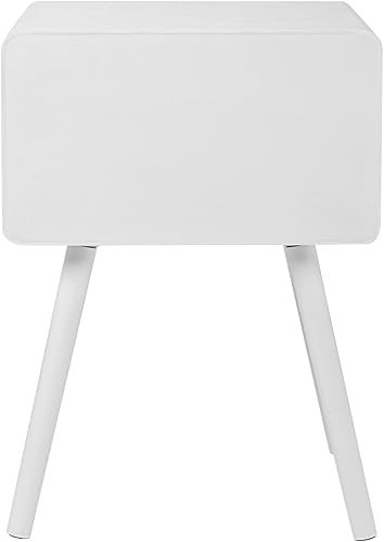 Miniatura 7 de Karl home Mesita de noche moderna de mediados de siglo para dormitorio, mesita de noche escandinava con 4 patas de madera maciza, mesa auxiliar de 2