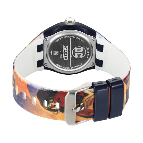 Image of Zoop Justice League Quartz Analog Black Dial Multicolour Plastic Strap Watch for Kids - C4048PP57
