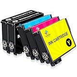 LeciRoba 603XL Cartucce per epson 603 xl multipack e per cartucce epson 603 compatibili per Epson XP-2100 XP-2150 XP-3100 XP-3105 XP-4100 XP-4150 Workforce WF-2810 WF-2820 WF-2840 WF-2870 (5-Pezzi)