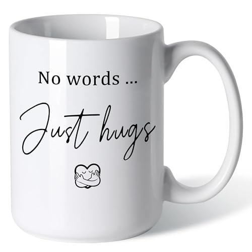 Taza de cerámica 15oz No Words Just Hugs miniatura 1