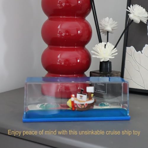 Image of PTAEXCEL Unsinkable Boat in a Box, Unsinkable Cruise Ship, Cruise Ship Fluid Drift Bottle, Cruise Ship Fluid Drift Model Decoration, Home Decoration for Christmas, Birthday. | Exquisite boxed model ornament, stylish home decor. Great gift choice for Christmas, birthday and various holiday celebration