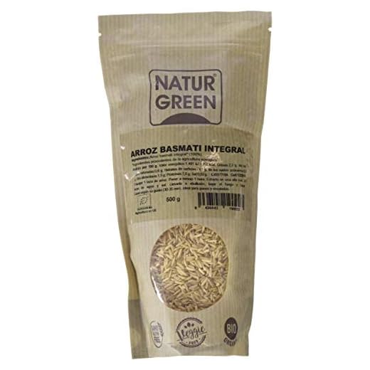 NaturGreen Arroz Basmati Integral Bio 500 g Pack 12 unidades