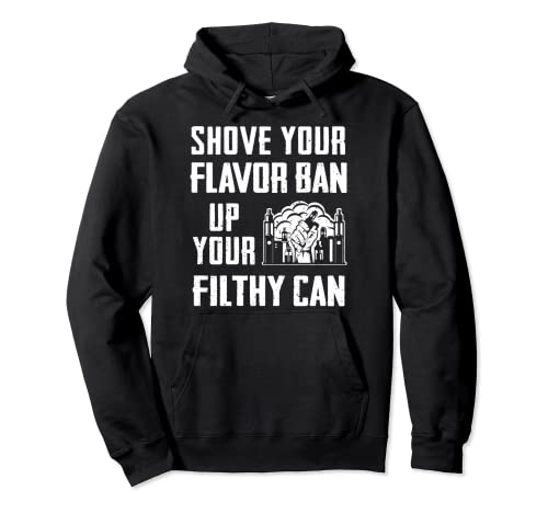 Vape Pen Juice Flavor Ban e-Cigarette Pullover Hoodie