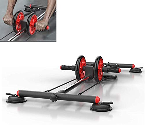 YQGOO Multifunctional Abdominal Wheel, Home Abdominal Roller Fitness Equipment, Mute Wheel, Strong Sucker, Suitable for Living Room, Balcony, Office
