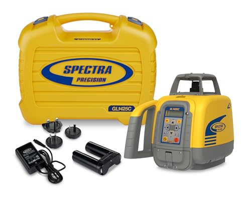 Spectra Precision GL1425C Dual Grade Laser Kit With B10 NiMH Battery Pack CH10 Charger & Carry Case Professional Construction Grade Precision Tool