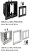 iMBAPrice IMBA-TVBU505-1 White 2-Gang Recessed TV Box Wall Plate Kit for mounting flat-screen TVs and other electronic devices, 1-Pack
