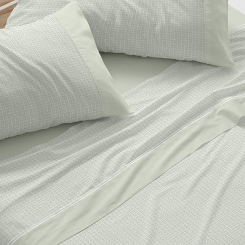 Burrito Blanco | Juego de sábanas | Cama de 150 a 160cm. (+Medidas Disponibles) | Diseño 540 | Color Oliva (150 160x190/200cm.)