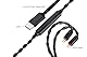 USB-C-auf-Dual-2-poliges (0,78 mm) IEM-Balance-Ohrhörerkabel, versilbertes 8-adriges OCC-HiFi-Kopfhörerkabel, ultraflexibles digitales Audio-Upgrade für In-Ear-Kopfhörer, Inline-Steuerung (1,3 m)