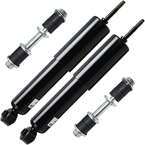Image of Detroit Axle - 4WD Front 4pc Shock Absorbers Kit for 00-04 Nissan Xterra, 2 Shock Absorbers Assembly 2 Sway Bar End Links 2000 2001 2002 2003 2004 Replacement
