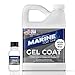 Marine Coat One Iso/Npg Gel Coat White with Wax with MEKP Catalyst for Hardening, No Color Pigments, Gel Coat Repair Kit for Boats, Fiberglass (1 Quart)