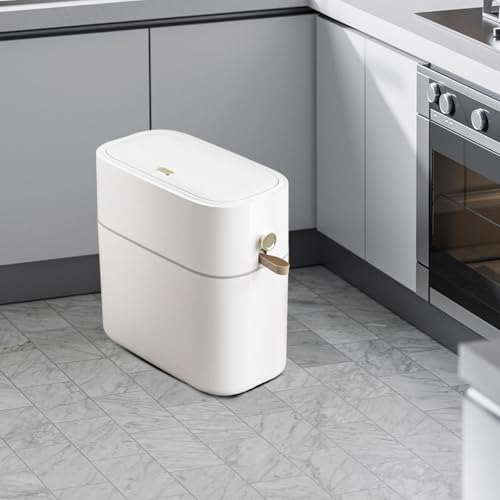 Cubo de basura de baño antiolor que elimina malos olores en espacios estrechos de casa 2