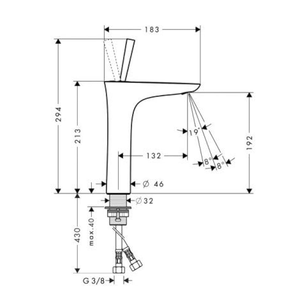 Amazon | HansGrohe ハンスグローエ プラビダ シングルレバー