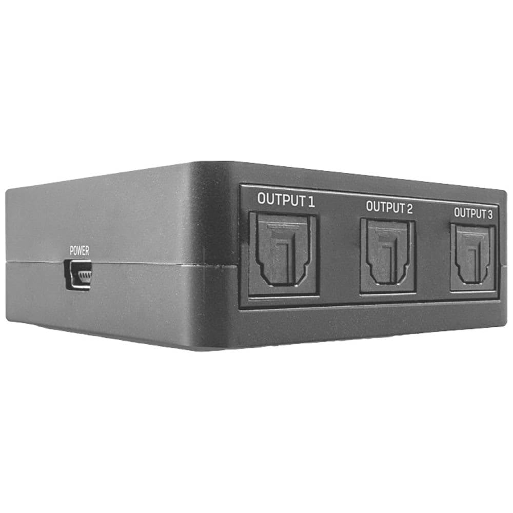 Lindy 3-portowy cyfrowy rozdzielacz audio TosLink (optyczny)
