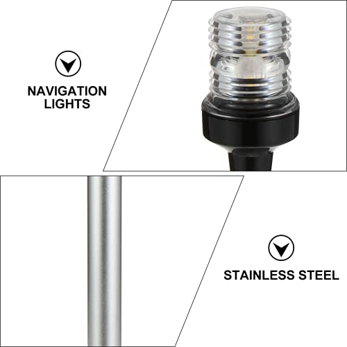 Mobestech Milha Náutica 2 Navegação Anchor Luz Durante Todo O 360 ° LED Branco 12-24V para Barco De