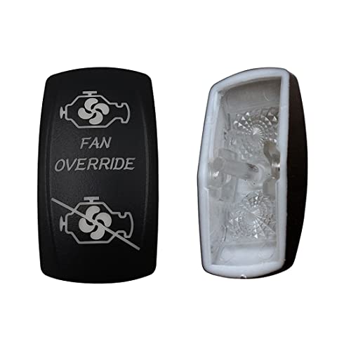 Image of Laser Etched Backlit Switch Cover Cap for Car Boat Dashboard Rocker Switch