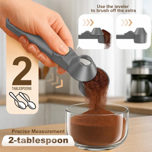 Coffee Scoop with Funnel for Ground Coffee & Protein Powder, 2 Tbsp - image 2