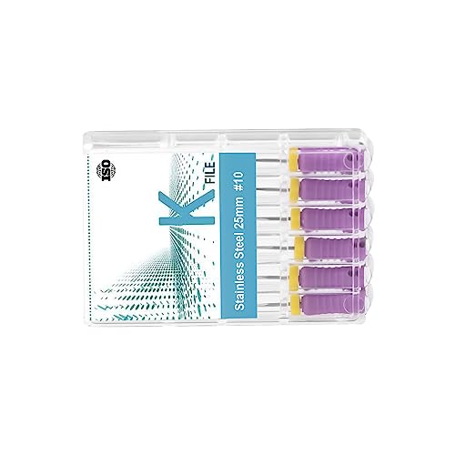 Xux 6Pcs/Pack Endo Hand Use K-File Stainless Steel Endodontic Files #10 Endo Rotary Files 21Mm/25Mm thumb #2