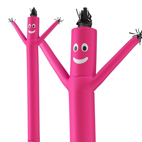 Image of LookOurWay Air Dancers Inflatable Tube Man Attachment - 20 Feet Tall Wacky Waving Inflatable Dancing Tube Guy for Business Promotion - Blower Not Included - Pink