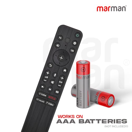 Image of marman Bluetooth Remote Compatible for Sony Tv Remote Smart Voice Original Model RMF-TX800P for Android led 4k hd uhd OLED QLED televisons with Google Assistant - Pairing Must !