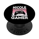 Photo Gallery gaming personalizzato nome nicole legendary gamer girl popsockets popgrip intercambiabile Photo Gallery gaming personalizzato nome nicole legendary gamer girl popsockets popgrip intercambiabile