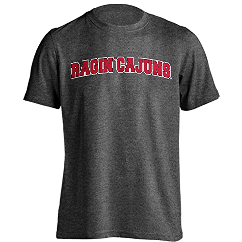 Louisiana Ragin’ Cajuns Classic Arch T-Shirt Charcoal Heather Large