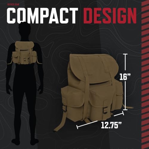 Mochila Rothco Mini ALICE de lona resistente y compacta miniatura 4