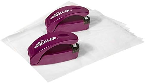 SmartSealer Battery-Operated Storage Bag Sealer w/ Opener 2-pack Blue