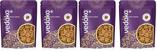 Image of Amazon Brand - Vedaka Premium Walnut Kernels | 1 Kg | Dried Walnut Without Shell | Natural Akhrot Giri | Delectable And Crunchy | Healthy Snack | Pack Of 4, Each 500 G
