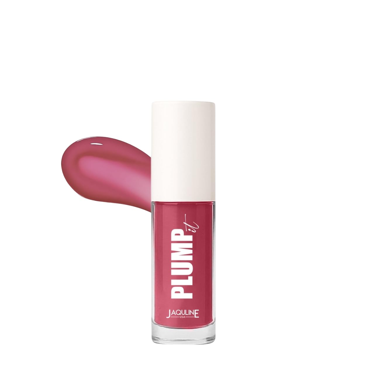 JAQULINE USA PLUMPit Lip Plumper Volumizer | Adds Volume & Hydration | Lightweight, Non-Sticky Formula | Soft Peach Shade | Smooth Application - Blushing Belle 03, 3.5ml