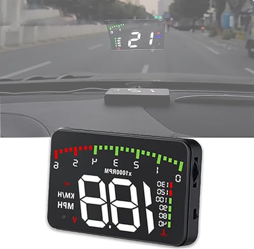 Car Heads-Up Display for Jaguar F PACE SVR 2018 2019 2020 2021 2022 2023 2024 2025, Digital Odometer Windshield Projector, Plug and Play HUD Display, GPS Speedometer
