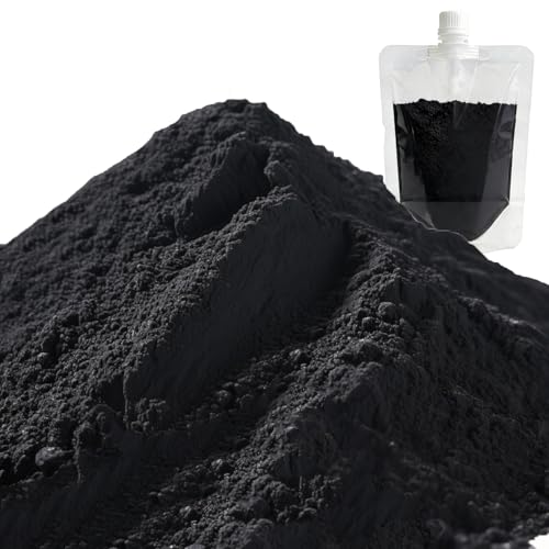 8 oz Black Iron Oxide Powder - Concrete Pigment & Cement Dye for Grout, Stucco, Mortar, Wood, Epoxy Flooring & DIY Watercolor,Inorganic Colorant