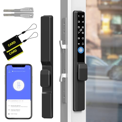 Smart Sliding Glass Door Lock with Fingerprint & RFID