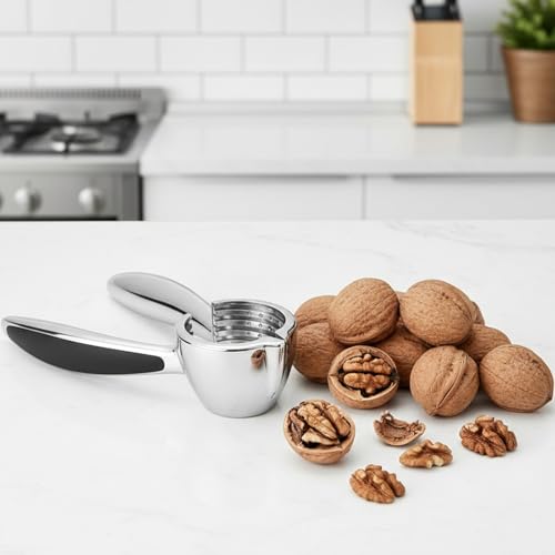 Heavy Duty Nutcracker Ergonomic Nut Crackers with Automatic Rebound Spring Non-Slip Handle Multi-Purpose Kitchen Nut Tool for All Nuts Walnuts Macadamia Pecans Pistachios - Image 6