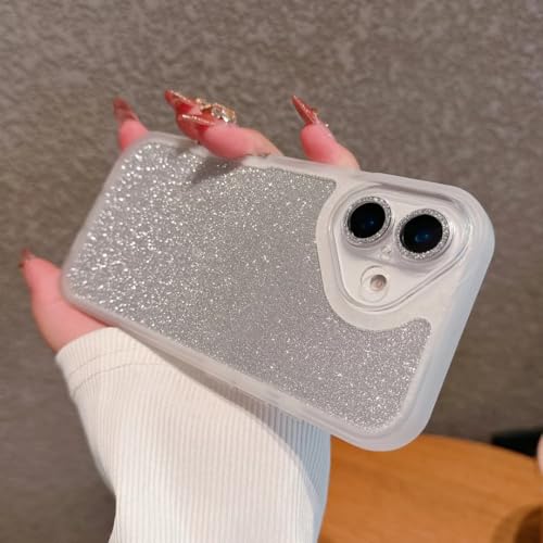 Coque transparente paillettes iPhone 16 Plus protection 2en1