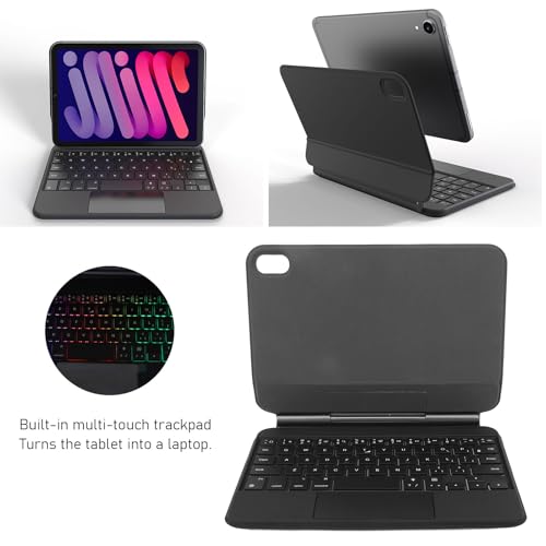 Coque clavier iPad Mini 6 en alliage de qualité supérieure avec trackpad - 2