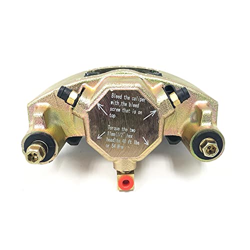 TK202101 - Front Disc Brake Caliper May Corrode - 2019-2021 Trail King Trailers 5 SOUTHWEST WHEEL 3,500-6,000 lbs. Trailer Axles Gold Zinc Plated Finish Disc Brake Caliper w/Ceramic Pads
