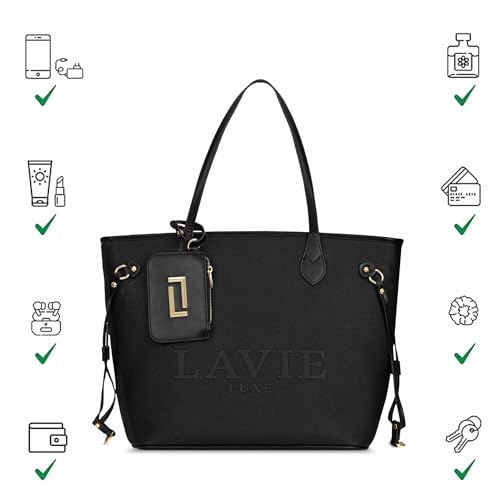 Image of Lavie Luxe Women's Elise Pro Laptop Tote Handbag | Fits Upto 15 Inch Laptop | Laptop Bag for Work | Ladies Purse | Stylish Shoulder Bag | Gift For Women