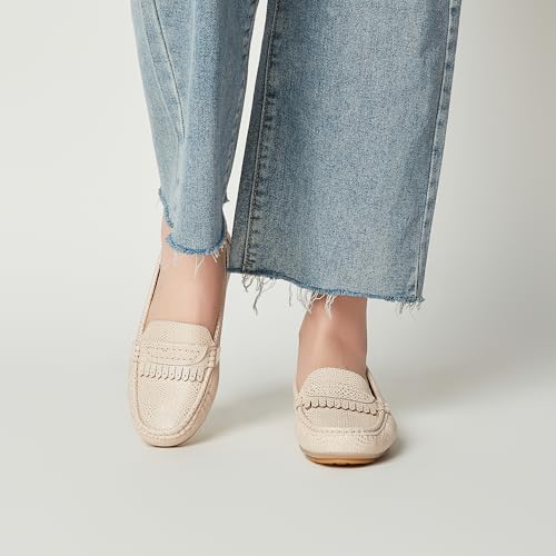 Image of Women's Business Loafers Work Casual Flats Shoes Lightweight Penny PU Leather Slip On Walking Shoes