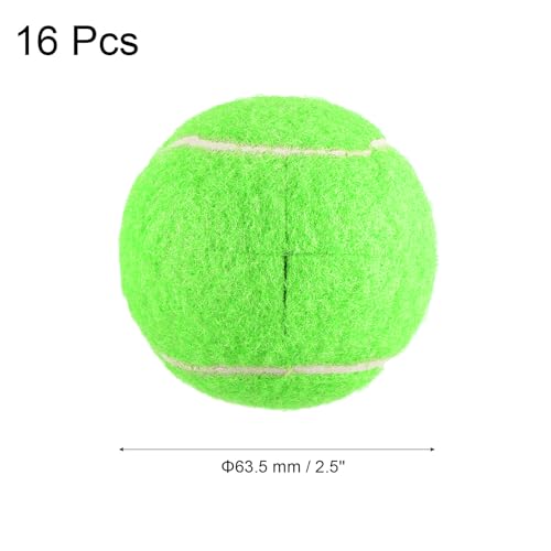 uxcell Precut Walker Tennis Balls, 16Pcs - Tennis Balls for Chairs, Tennis Table Leg Covers, Felt Pad Glide Balls for Furniture Legs Floor Protection (Green) - Image 3